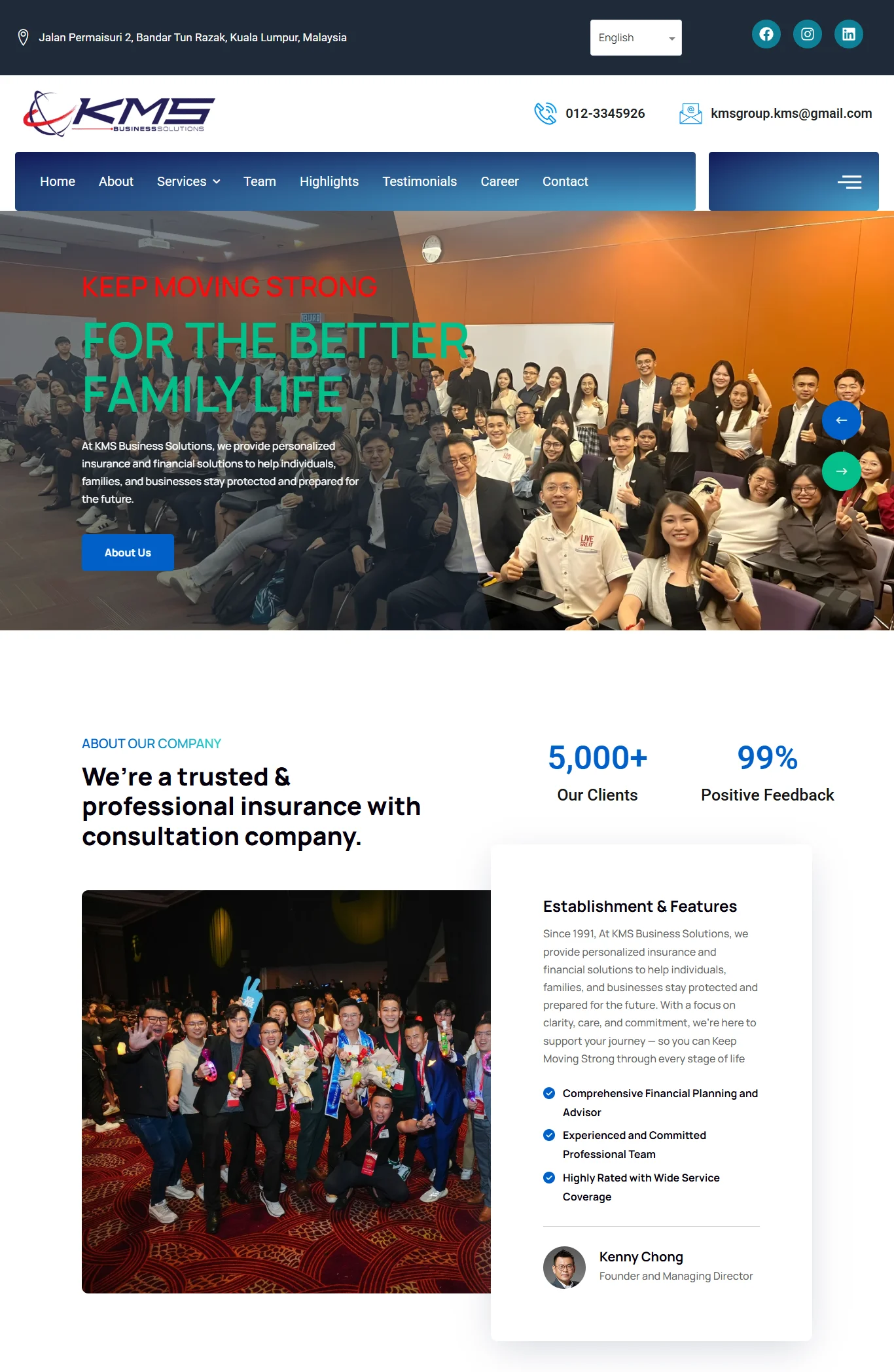 KMS Business Solutions Website